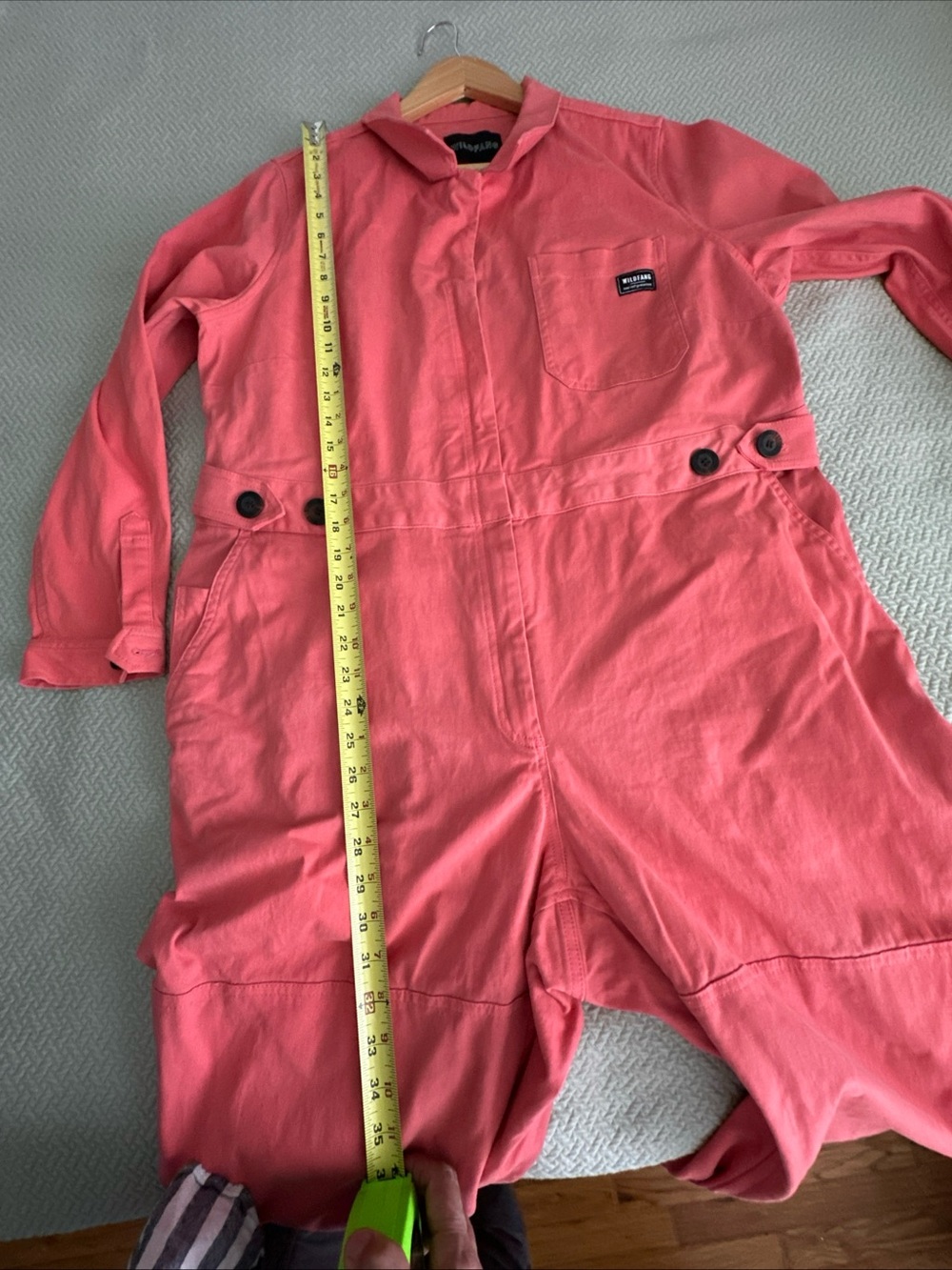Wildfang Coral Utility Coverall Jumpsuit - Vtg Style womens sz 1X - Picture 8 of 15